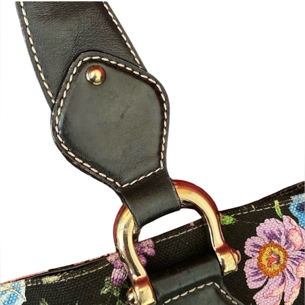 Authentic Gucci Floral Black Tote Bag - Picture 2 of 12